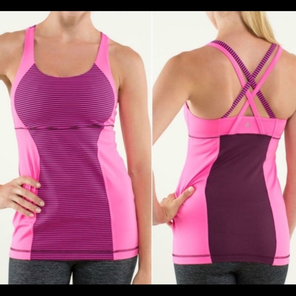 Lululemon Energy Tank Pink Size 4